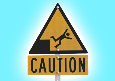 Warning Sign Stick Man Falling